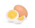Chicken Egg ,boiled egg isolated on white background