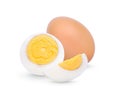 Chicken Egg ,boiled egg isolated on white background Royalty Free Stock Photo