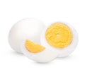 Chicken Egg ,boiled egg isolated on white background Royalty Free Stock Photo