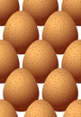 Chicken egg brown with spots Seamless pattern Royalty Free Stock Photo