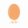 Chicken egg hatching cartoon illustration image