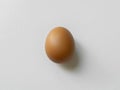 Chicken egg isolated on white background. Royalty Free Stock Photo