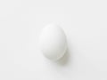 Chicken egg isolated on white background. Royalty Free Stock Photo
