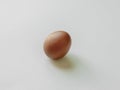 Chicken egg isolated on white background. Royalty Free Stock Photo