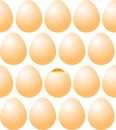 Chicken egg a white symmetrically Seamless pattern Royalty Free Stock Photo