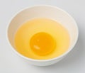 Chicken egg yolk Royalty Free Stock Photo