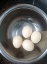 Chicken eggs just four piece and medicine