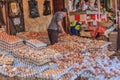 Chicken eggs at the Moroccan souk Royalty Free Stock Photo