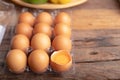 Chicken eggs are rich in high quality protein Royalty Free Stock Photo