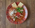 Chicken Enchilada Soup Royalty Free Stock Photo