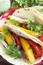 Chicken fajitas with vegetables