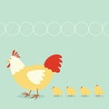 Chicken family Royalty Free Stock Photo