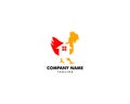 Chicken farm house logo design vector illustration, Chicken coop logo