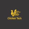 Chicken farm icon template, creative vector logo design, Technology, animal husbandry, illustration element Royalty Free Stock Photo