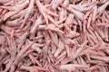 Chicken feet sell for cooking, Food industry of now of the world Royalty Free Stock Photo