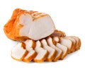 Chicken fillet smoked whole and sliced