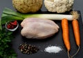a chicken fricassee Royalty Free Stock Photo