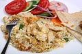 Chicken fried rice close-up Royalty Free Stock Photo