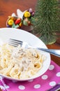 Chicken garlic cream pasta