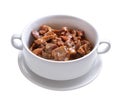 Chicken gizzards with sour cream and soy sauce. Royalty Free Stock Photo