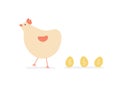 Chicken Golden Egg Business Income Success Concept