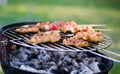 Chicken on grill Royalty Free Stock Photo