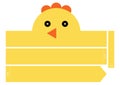 Chicken headband. Chicken paper crown Royalty Free Stock Photo