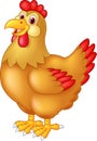 Chicken hen cute posing Royalty Free Stock Photo