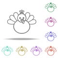 Chicken, holiday, turkey icon. Elements of Thanksgiving day in multi color style icons. Simple icon for websites, web design, Royalty Free Stock Photo