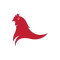 chicken illustration icon vector design