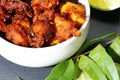 Chicken 65, an Indian chicken appetizer Royalty Free Stock Photo