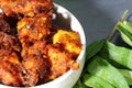 Chicken 65, an Indian chicken appetizer Royalty Free Stock Photo