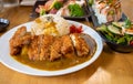 Chicken katsu curry Royalty Free Stock Photo