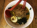 chicken katsu ramen and tomyum seasoning