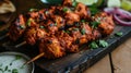 Chicken kebab North Indian cuisine