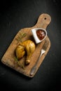 Chicken legs with barbeque sauce Royalty Free Stock Photo