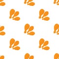 Chicken legs pattern seamless vector Royalty Free Stock Photo