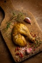 Chicken legs with spice close up Royalty Free Stock Photo