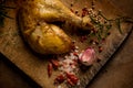 Chicken legs with spice close up Royalty Free Stock Photo
