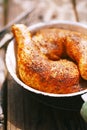 Chicken legs spiced by special spice blend Royalty Free Stock Photo