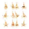 Chicken Legs - vector set of mascot illustrations.