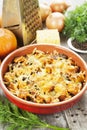 Chicken liver baked with pumpkin and cheese Royalty Free Stock Photo