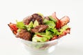 Chicken liver salad Royalty Free Stock Photo