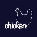 Chicken Logo Text Template Royalty Free Stock Photo