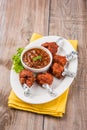 Chicken lollipop or chicken winglet Royalty Free Stock Photo