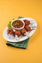 Chicken lollipop or chicken winglet Royalty Free Stock Photo