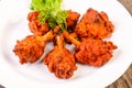 Chicken lollipops with spices Royalty Free Stock Photo