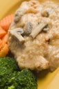 Chicken marsala with vegetables