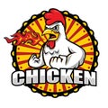 Chicken Mascot logo Inspiration vector Royalty Free Stock Photo