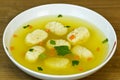 Chicken Matzah ball soup Royalty Free Stock Photo